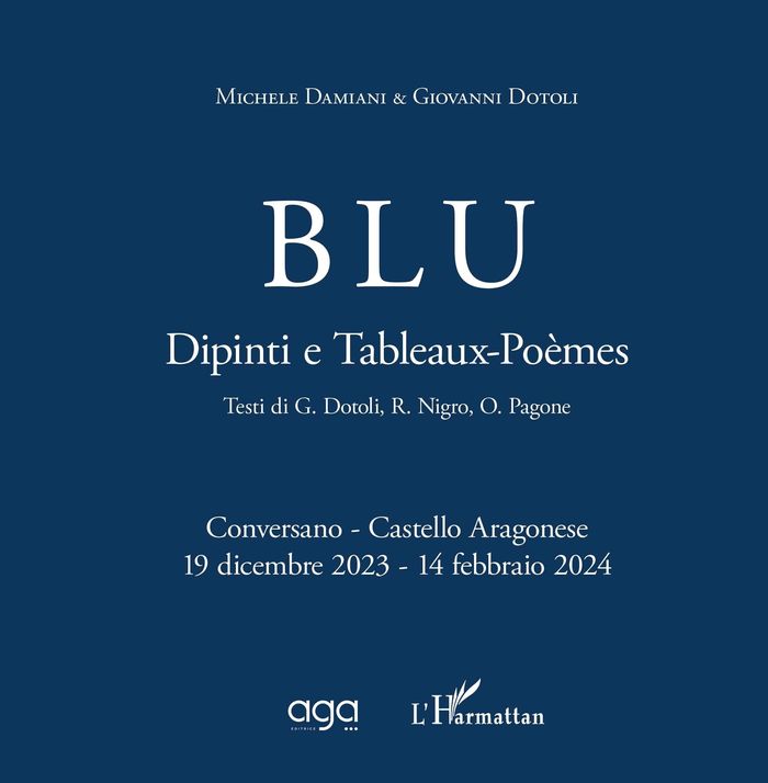Couverture du livre « BLU - DIPINTI E TABLEAUX-POEMES » de Dotoli/damiani, librairie Les Contes Infusés à Corte