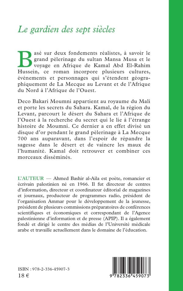 Quatrième de couverture de « Le gardien des sept siècles »