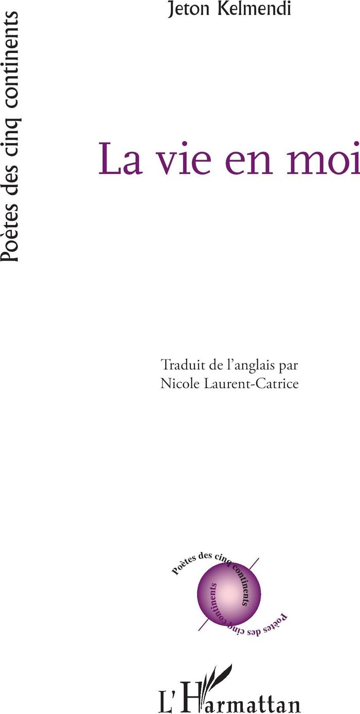 Couverture du livre « LA VIE EN MOI » de Jeton Kelmendi, librairie Les Contes Infusés à Corte