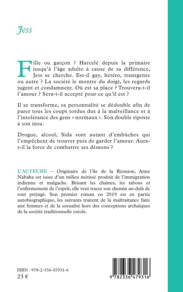 Quatrième de couverture de « Jess : roman »