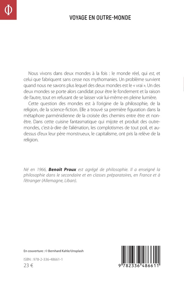 Quatrième de couverture de « VOYAGE EN OUTRE-MONDE - ESSAI DONTOLOGIE RADICALE »
