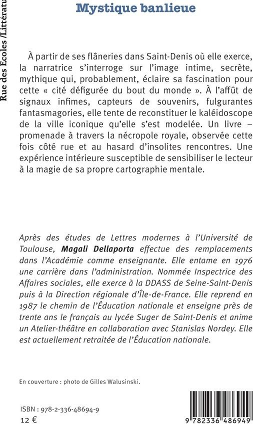 Quatrième de couverture de « MYSTIQUE BANLIEUE »
