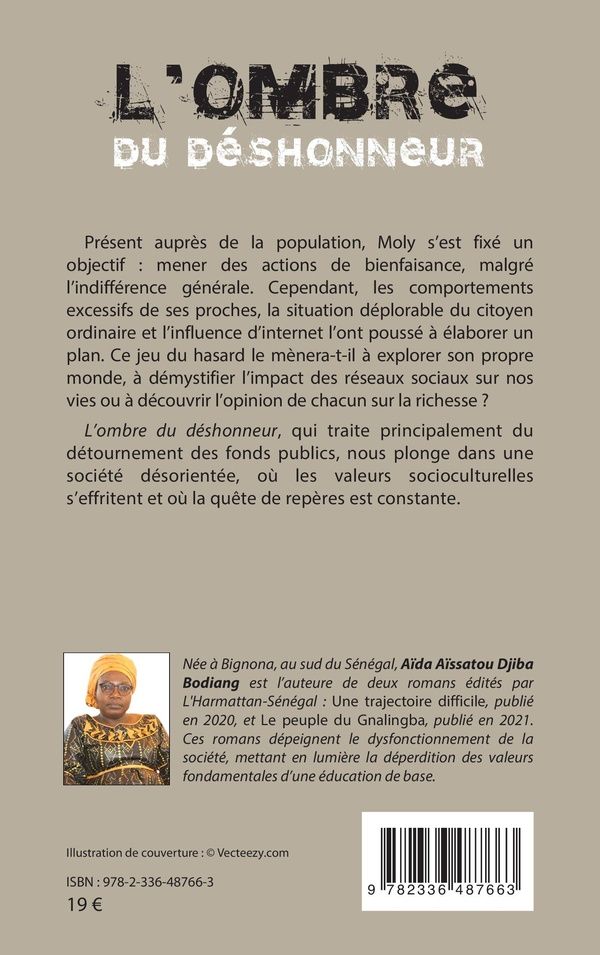 Quatrième de couverture de « L'OMBRE DU DESHONNEUR »