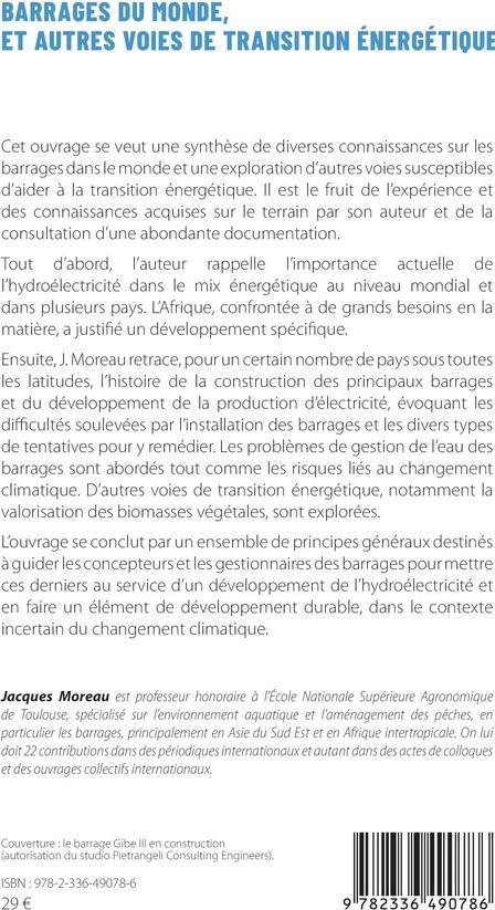 Quatrième de couverture de « Barrages du monde et autres voies de transition énergétique »