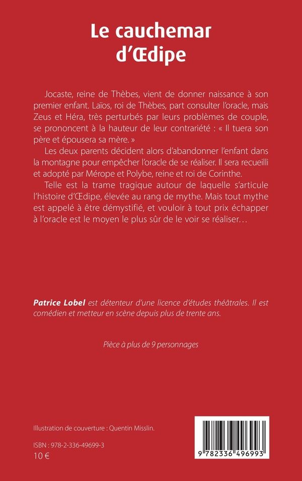 Quatrième de couverture de « Le cauchemar d'Oedipe »