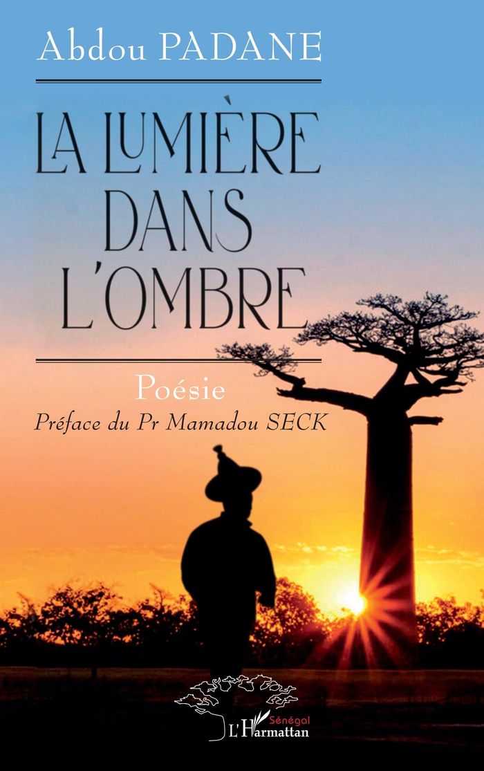 Couverture du livre « La lumière dans l'ombre : poésie » de Abdou Padane, librairie Les Contes Infusés à Corte