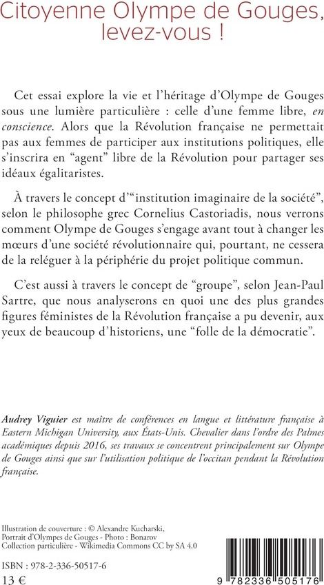 Quatrième de couverture de « CITOYENNE OLYMPE DE GOUGES, LEVEZ-VOUS ! »