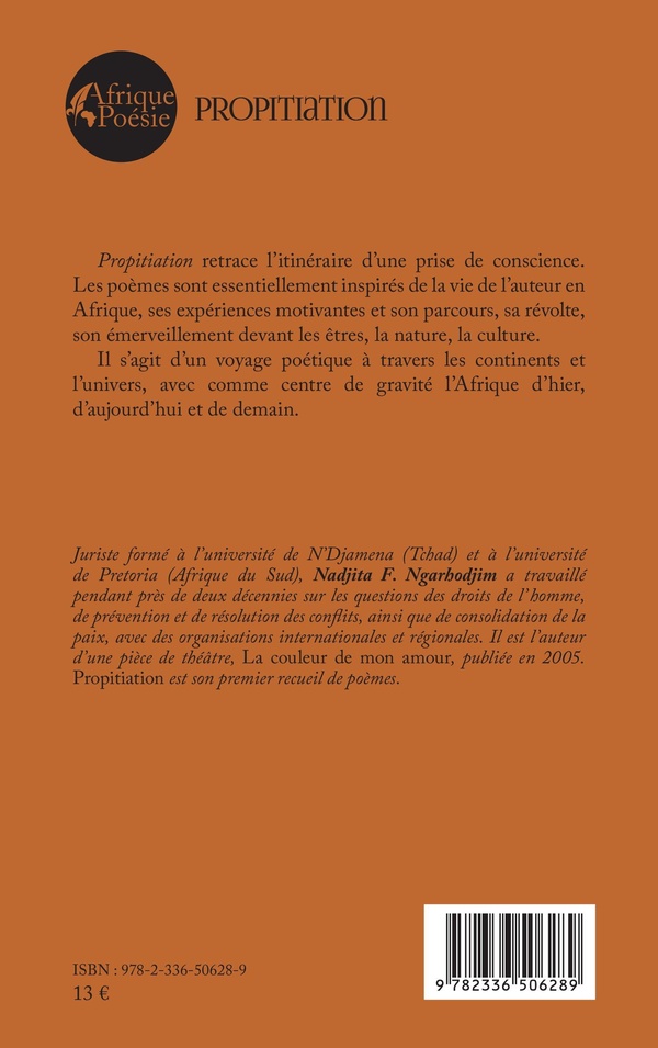 Quatrième de couverture de « PROPITIATION »