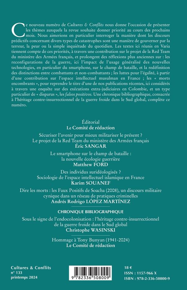 Quatrième de couverture de « VARIA - VOL133 »