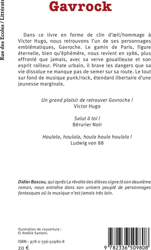 Quatrième de couverture de « Gavrock : roman »