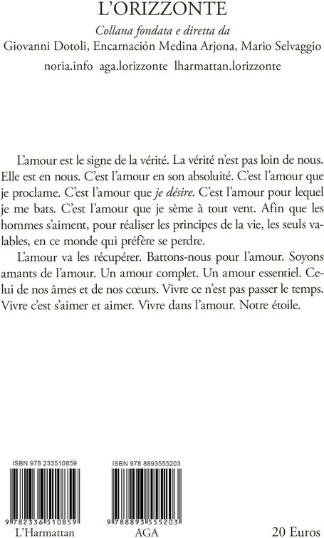 Quatrième de couverture de « L'AMOUR LE DESIR »