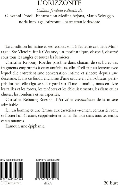 Quatrième de couverture de « ANATOMIE D'UN AMOUR »