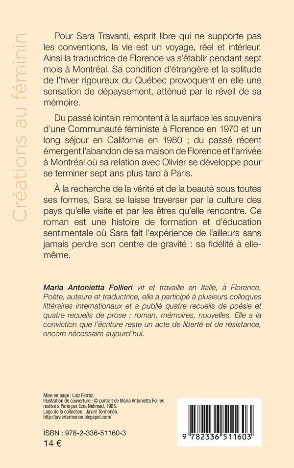 Quatrième de couverture de « Voyage d'une provinciale cosmopolite : roman »