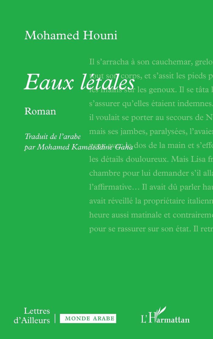 Couverture du livre « Eaux létales : roman » de Mohamed Houni, librairie Les Contes Infusés à Corte