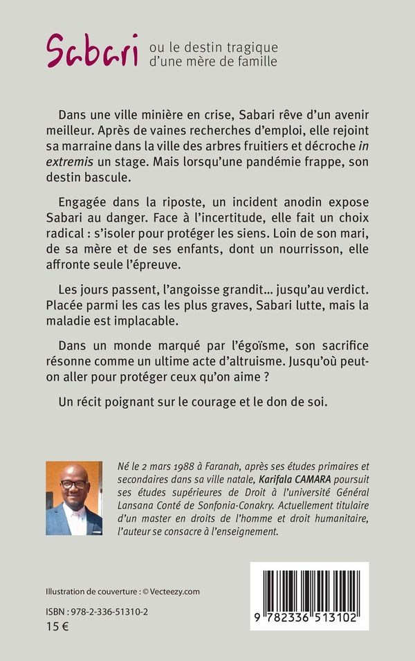 Quatrième de couverture de « Sabari ou Le destin tragique d'une mère de famille »