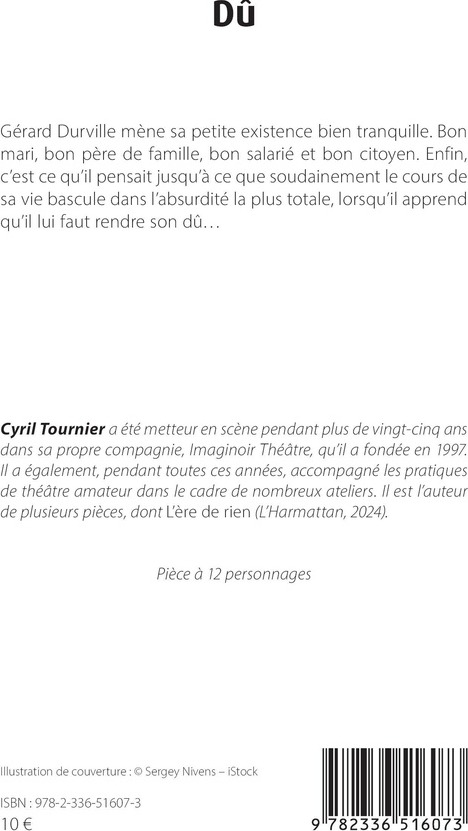 Quatrième de couverture de « Dû »