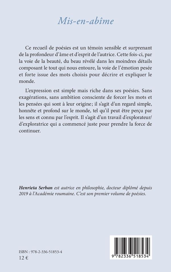 Quatrième de couverture de « Mis-en-abîme »