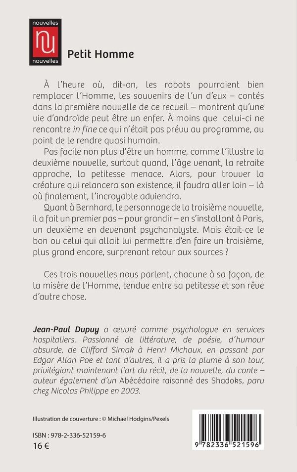 Quatrième de couverture de « Petit homme »