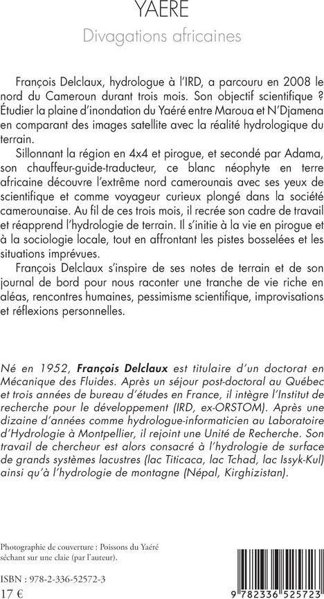 Quatrième de couverture de « Yaéré : divagations africaines »