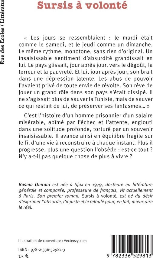 Quatrième de couverture de « Sursis à volonté : roman »