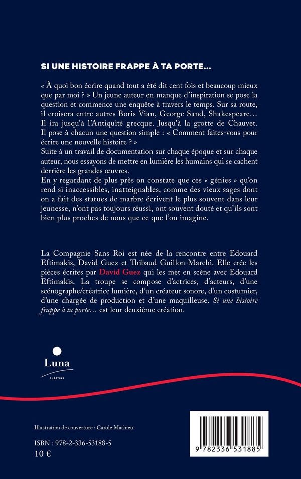Quatrième de couverture de « Si une histoire frappe à ta porte »