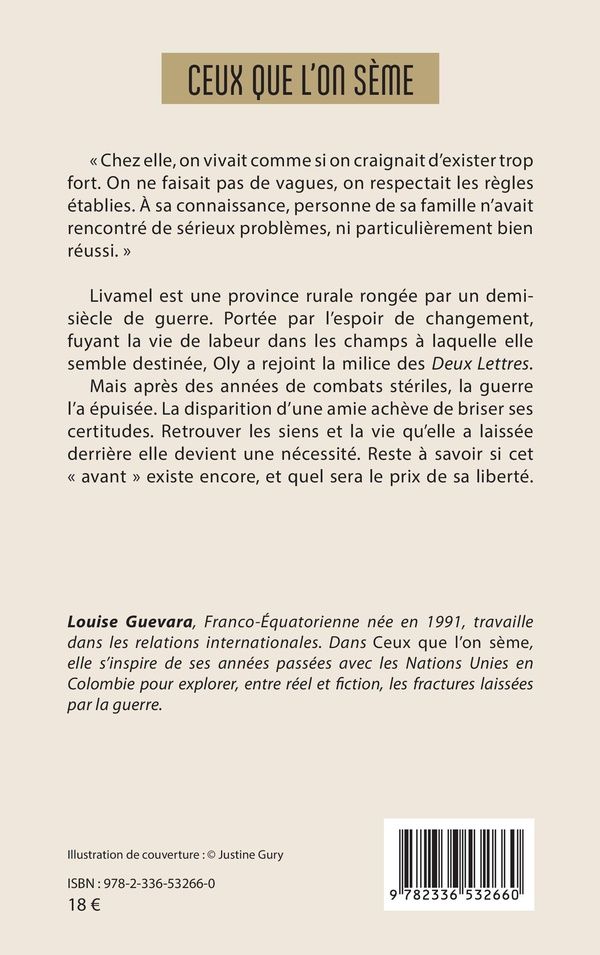 Quatrième de couverture de « Ceux que l'on sème : roman »