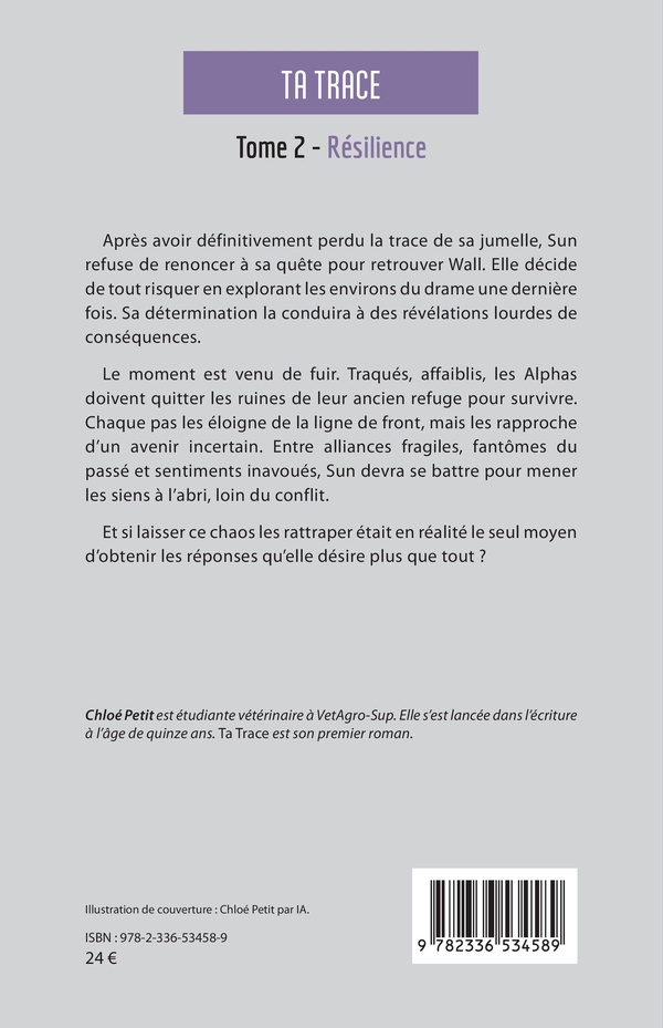 Quatrième de couverture de « Résilience : roman »