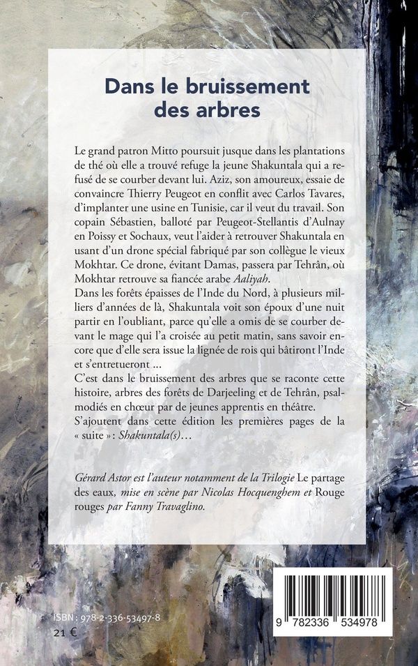 Quatrième de couverture de « Dans le bruissement des arbres : Féérie théâtre suivi de Shakuntala(s) (premières pages) »