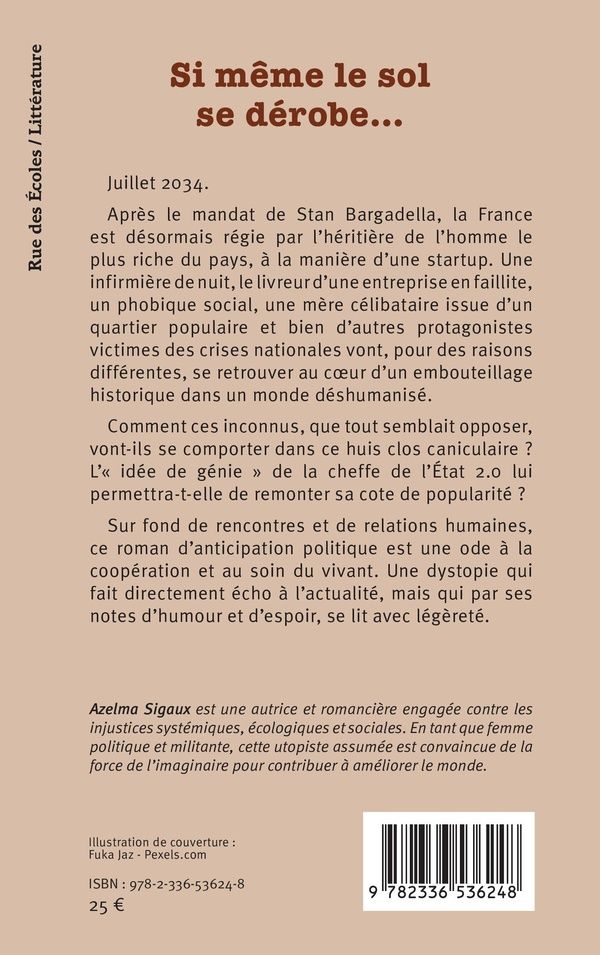 Quatrième de couverture de « Si même le sol se dérobe : roman »