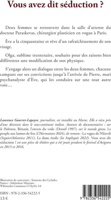 Quatrième de couverture de « Vous avez dit séduction ? »