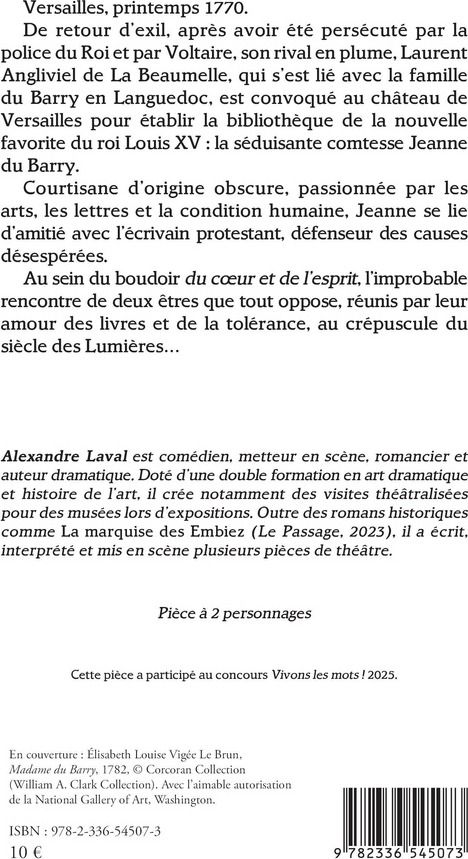 Quatrième de couverture de « La favorite et le philosophe »
