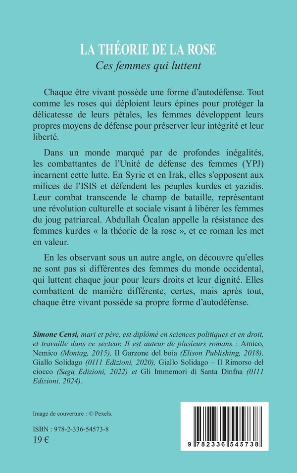 Quatrième de couverture de « La théorie de la rose : ces femmes qui luttent »