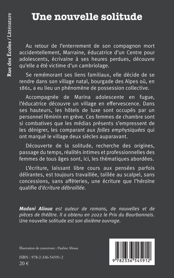 Quatrième de couverture de « Une nouvelle solitude : roman »