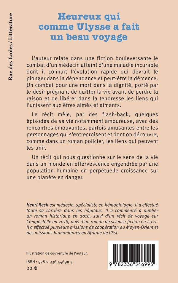 Quatrième de couverture de « Heureux qui comme Ulysse a fait un beau voyage : roman »