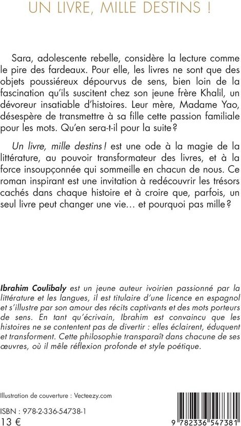 Quatrième de couverture de « Un livre, mille destins ! »