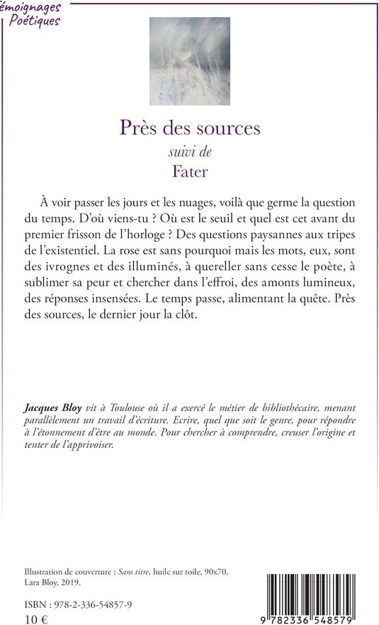 Quatrième de couverture de « Près des sources »