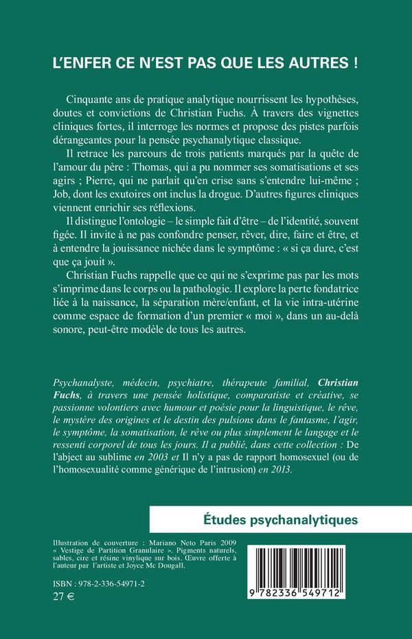Quatrième de couverture de « L'enfer ce n'est pas que les autres ! »