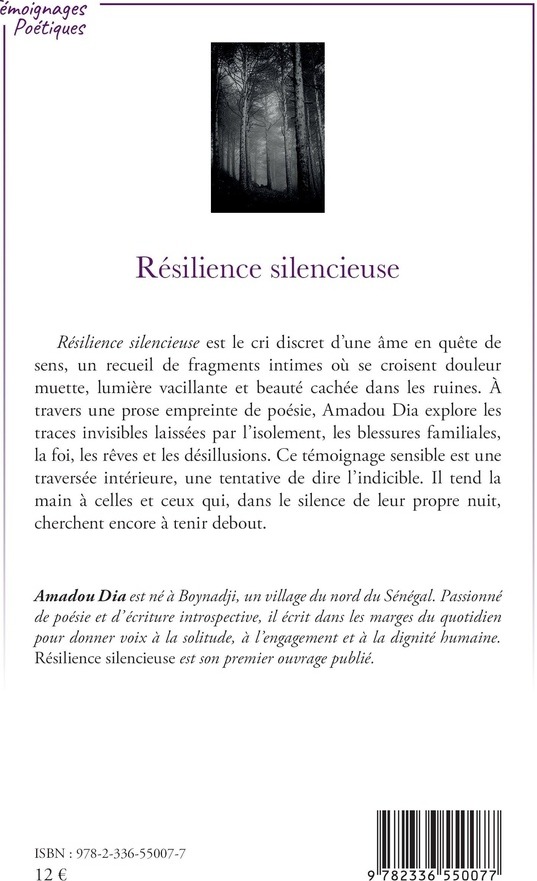 Quatrième de couverture de « Résilience silencieuse »
