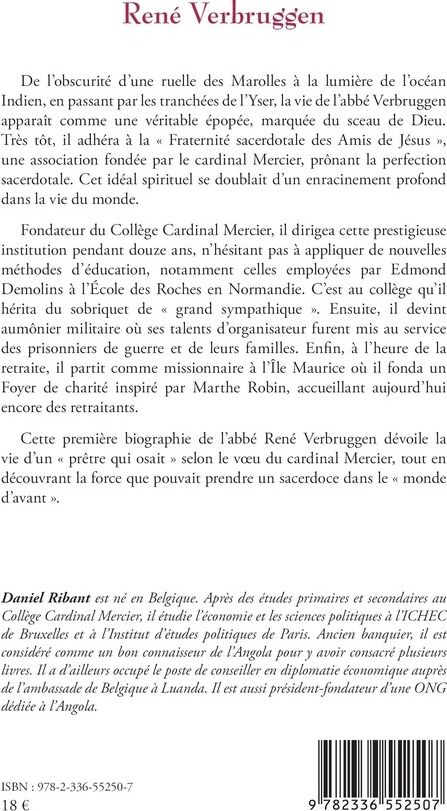 Quatrième de couverture de « René Verbruggen : Le Grand Sympathique »