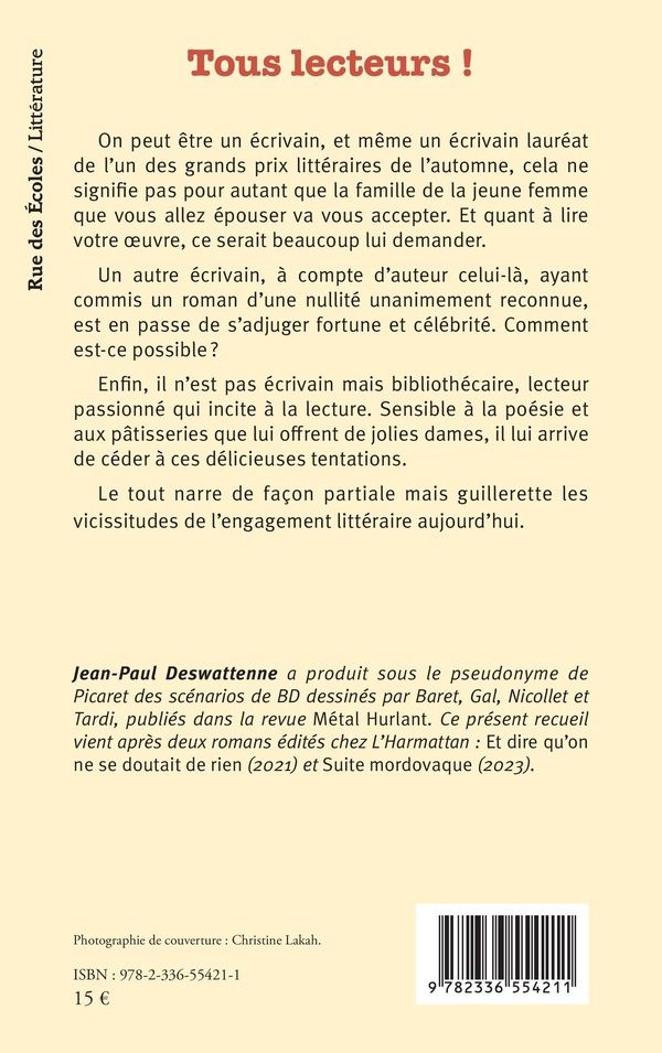 Quatrième de couverture de « Tous lecteurs ! »