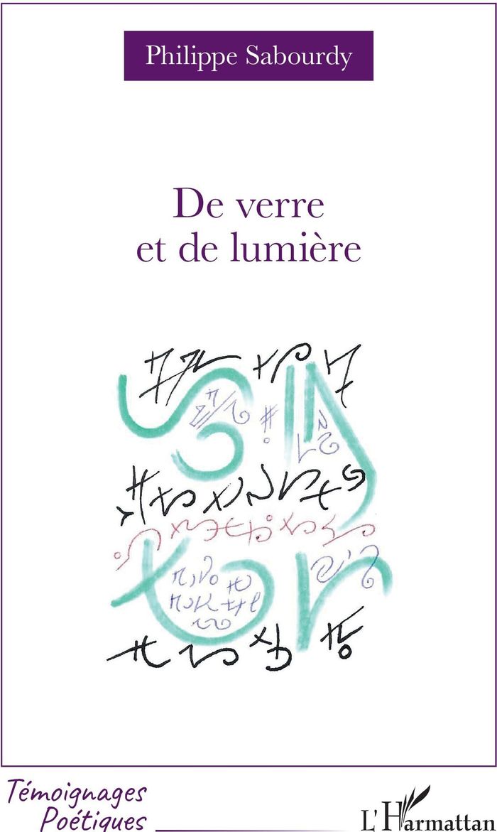 Couverture du livre « De verre et de lumière » de Philippe Sabourdy, librairie Les Contes Infusés à Corte