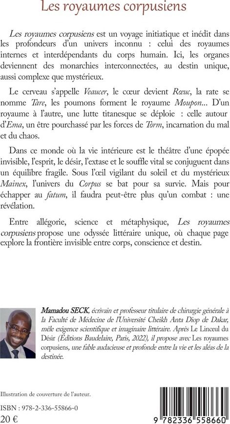 Quatrième de couverture de « Les royaumes corpusiens : roman »