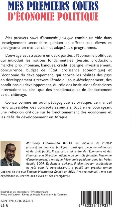 Quatrième de couverture de « Mes premiers cours d'économie politique »