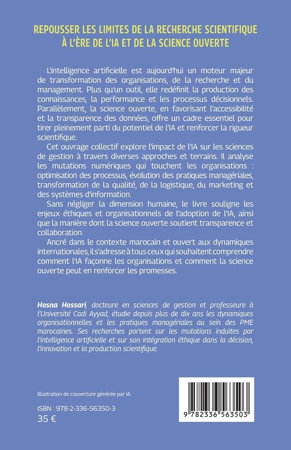 Quatrième de couverture de « Repousser les limites de la recherche scientifique à l ère de l IA et de la science ouverte »