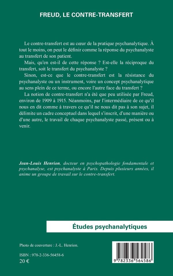 Quatrième de couverture de « Freud, le contre-transfert »
