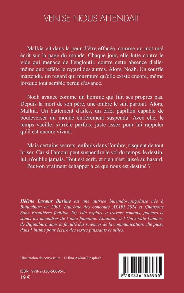 Quatrième de couverture de « VENISE NOUS ATTENDAIT »
