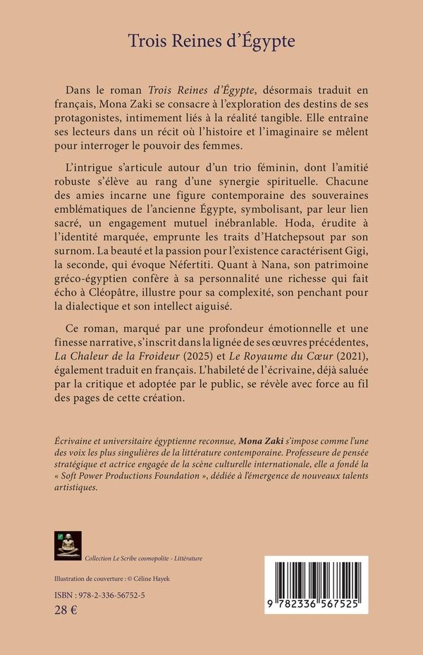 Quatrième de couverture de « Trois Reines d Égypte »