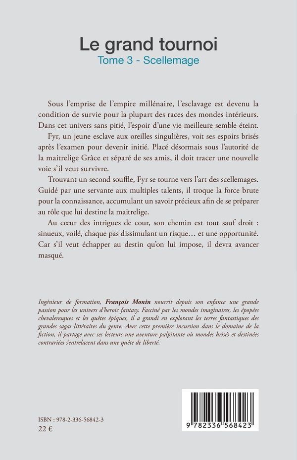 Quatrième de couverture de « Scellemage : roman »
