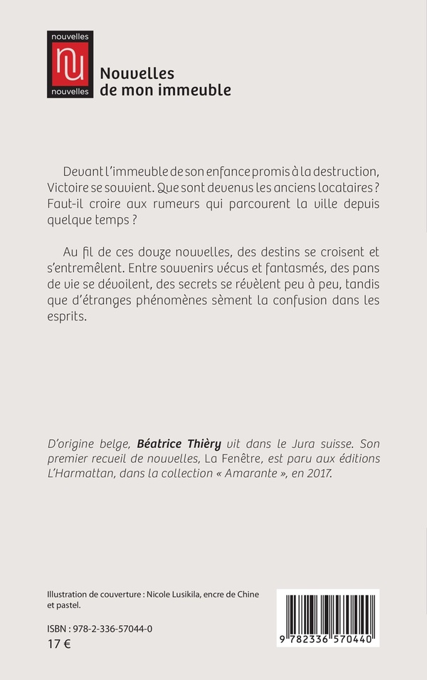 Quatrième de couverture de « Nouvelles de mon immeuble »