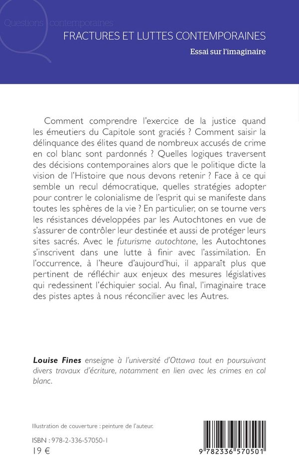 Quatrième de couverture de « Fractures et luttes contemporaines : essai sur l'imaginaire »